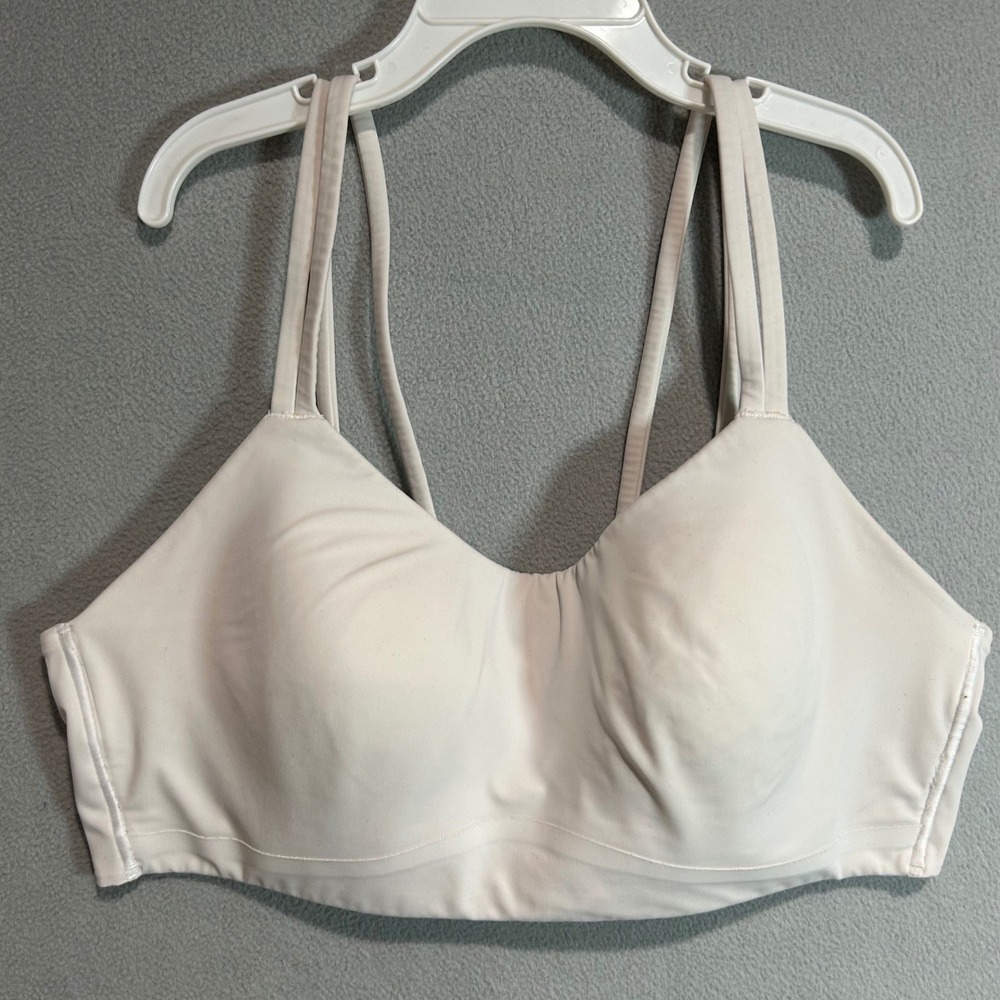 Lululemon Like a Cloud Longline Bra Beige B/C Cup Tagless Est. Size 8 Medium